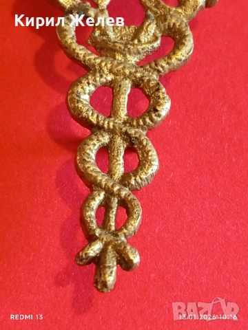 Бронзови кокарди за Лекари Първата световна воина Царство България 52821, снимка 4 - Антикварни и старинни предмети - 53082035