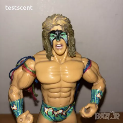 Екшън фигура WWE The Ultimate Warrior Legends Classic Superstars WWF figure играчка 2003, снимка 5 - Колекции - 48827868