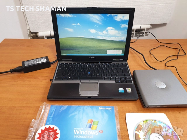 ⭐Продавам уникален ретро лаптоп DELL LATITUDE D420 с Windows XP.⭐, снимка 3 - Антикварни и старинни предмети - 54171935