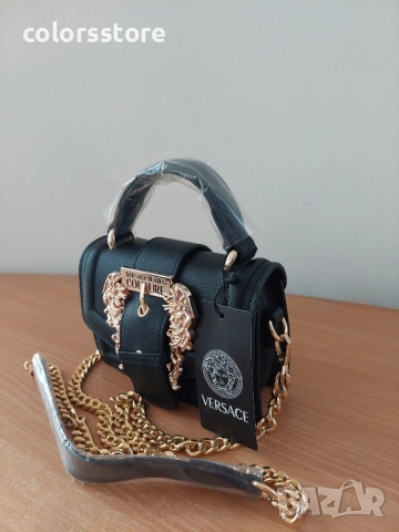 Луксозена черна чанта-VL456S, снимка 3 - Чанти - 42118219