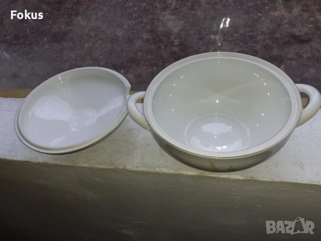 Голям красив порцеланов супник, снимка 4 - Антикварни и старинни предмети - 53445159