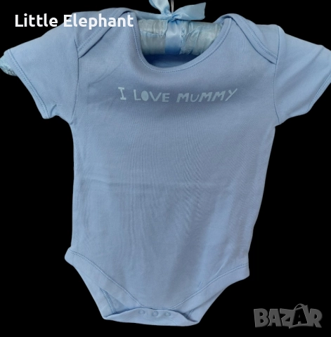 Боди с къс ръкав за 18-24 мес мом"I love mummy",Англия/ново