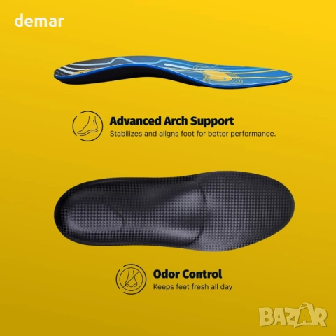 Спортни стелки – Висококачествена ортопедична опора за свода (UK 7/EU 40), снимка 6 - Други - 52302824