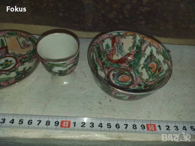 Стар китайски порцелан - сервиз, снимка 6 - Антикварни и старинни предмети - 53452998