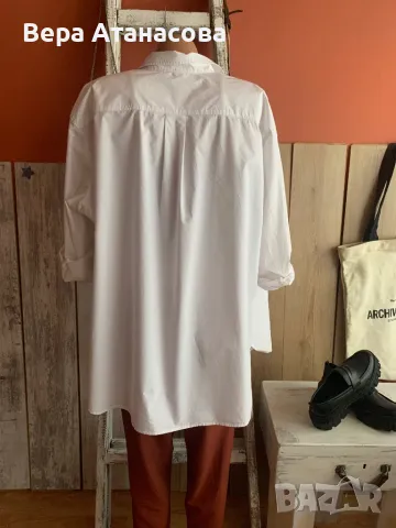 🍍🍍🍍 Oversized бяла риза H&M, налична s и l размер🍓, снимка 3 - Ризи - 50351620