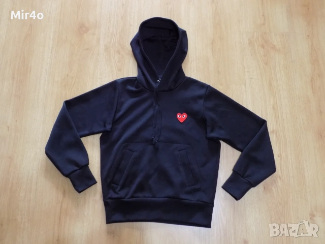 суичър play comme des garcons горнище полар яке худи блуза фанела елек дамски оригинален S