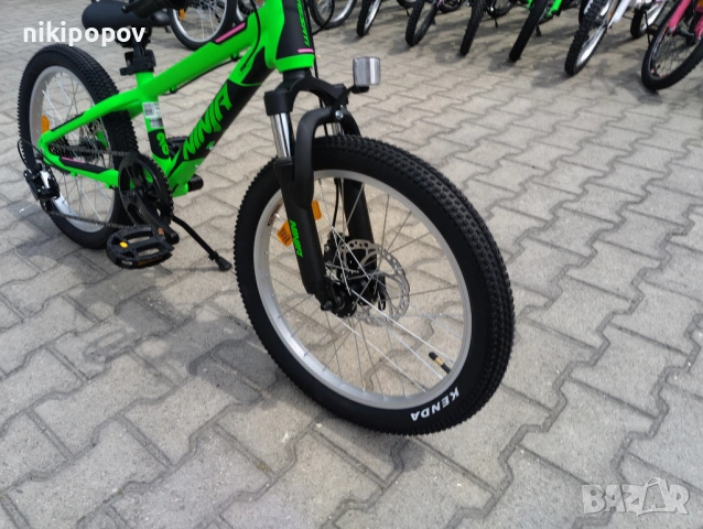 PASSATI Алуминиев велосипед 20" NINJA зелен, снимка 5 - Велосипеди - 53560056