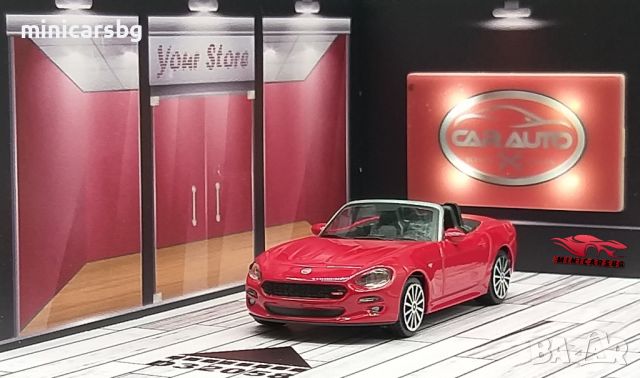 Метални колички: Fiat 124 Spider - Bburago, снимка 1 - Колекции - 44938467