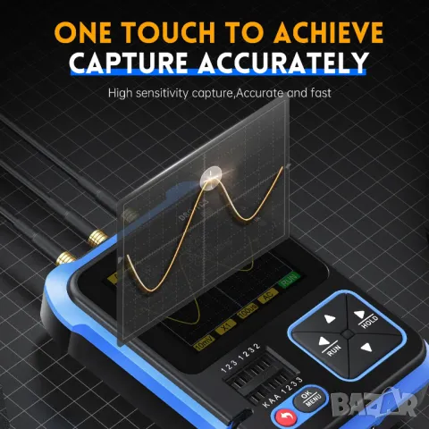 Преносим осцилоскоп FNIRSI DSO-TC3, снимка 8 - Други инструменти - 49824367