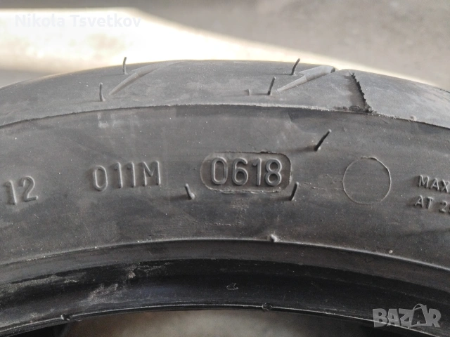 160/60ZR17 Dunlop, снимка 5 - Гуми и джанти - 54238684