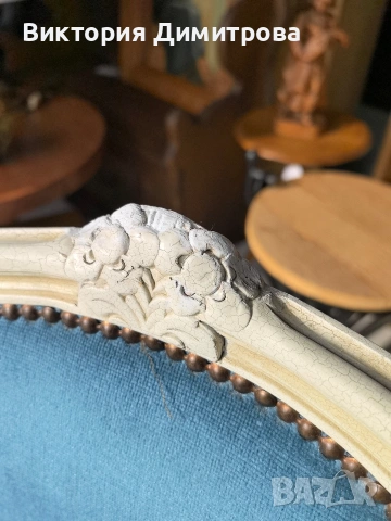 Антично Кресло Louis XV , снимка 11 - Дивани и мека мебел - 53577118