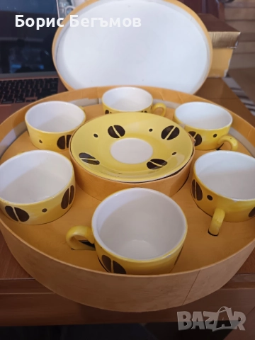 Керамичен сервиз за кафе, снимка 2 - Сервизи - 52339885