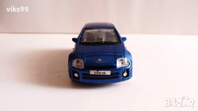 Clio V6 Renault sport blue metallic, Maisto 1:39, снимка 7 - Колекции - 48823357