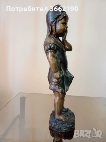 Бронзова фигура на арабско дете, снимка 4 - Декорация за дома - 52514019