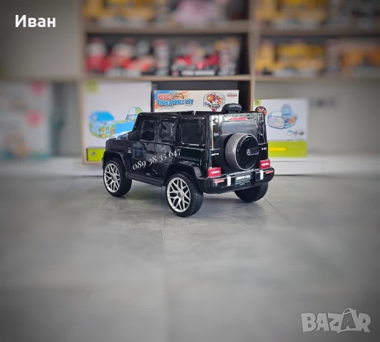 ТОП ЦЕНА!НОВО!Акумулаторен джип Mercedes G63 AMG с 12V батерия,EVA гуми,металик,USB, снимка 8 - Електрически играчки - 51187074