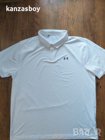 Under Armour Performance Textured 3.0 Polo Shirt - страхотна мъжка тениска КАТО НОВА 2ХЛ, снимка 5 - Тениски - 46351590