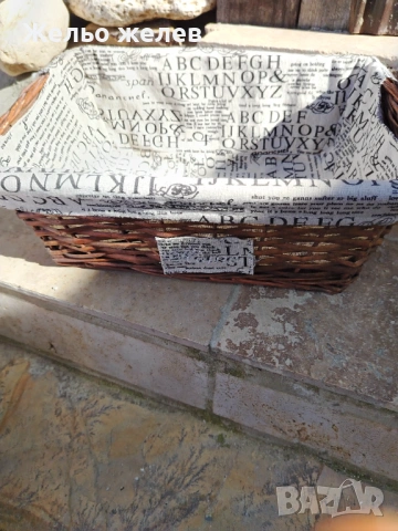 Кошници,плетени,43,38см , снимка 10 - Градински мебели, декорация  - 44237905