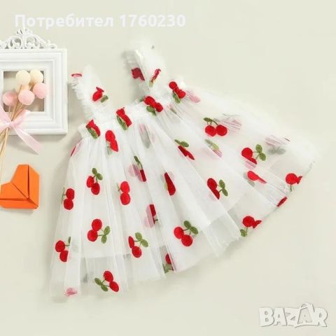 Детска рокличка с гръб пеперуда , снимка 3 - Детски рокли и поли - 46452771