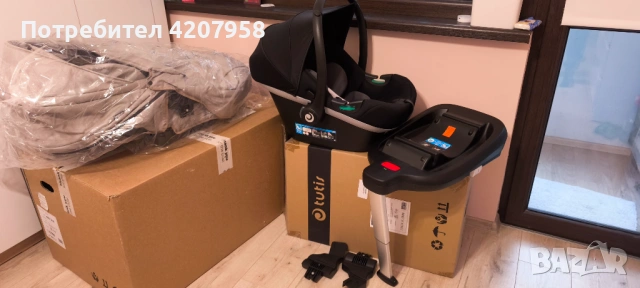 Бебешка количка Buba Zaza 4 в 1, снимка 10 - Детски колички - 53080750