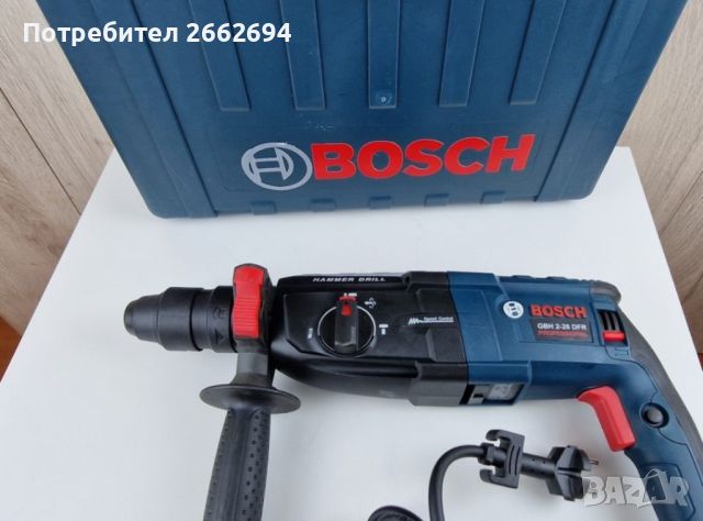 Перфоратор Bosch НОВО - 96лв !!!, снимка 2 - Индустриална техника - 46332436