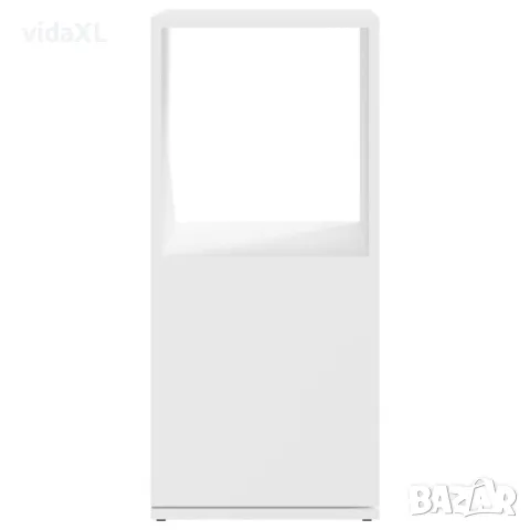 vidaXL Въртящ се шкаф, бял, 34,5x34,5x75,5 см, инженерно дърво(SKU:339557), снимка 4 - Шкафове - 49572056