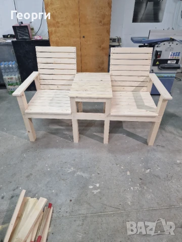 Пейка с масичка , снимка 2 - Градински мебели, декорация  - 50482560