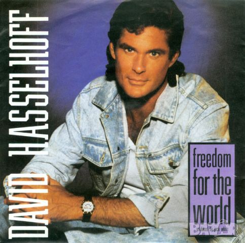 Грамофонни плочи David Hasselhoff ‎– Freedom For The World 7" сингъл, снимка 1 - Грамофонни плочи - 46814537