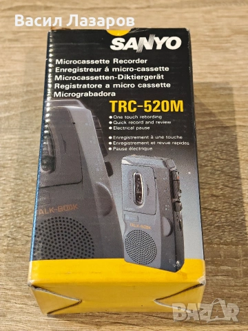 Колекционерски винтидж диктофон SANYO TRC-520M TALK-BOOK , снимка 2 - Други - 53961316