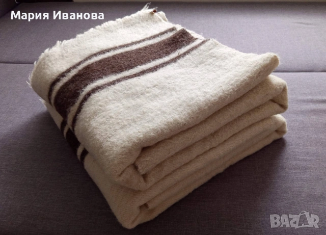 Автентично Родопско одеяло 100% Вълна, Ръчно тъкано (отлично състояние), снимка 7 - Олекотени завивки и одеяла - 53938240