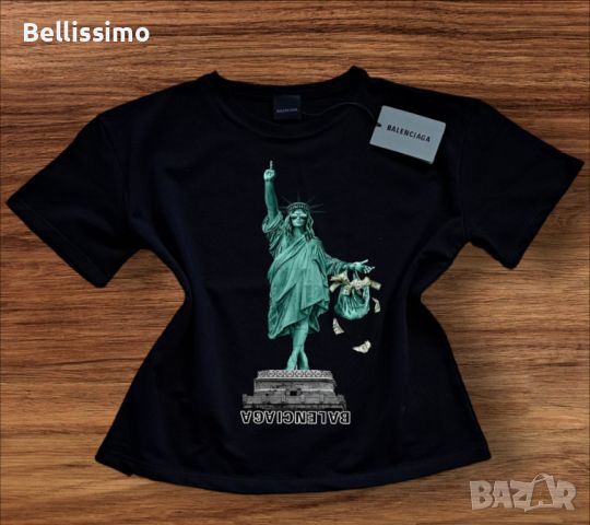 Дамска тениска с къс ръкав,🗽Balenciaga🗽Premium quality, снимка 2 - Тениски - 46577688