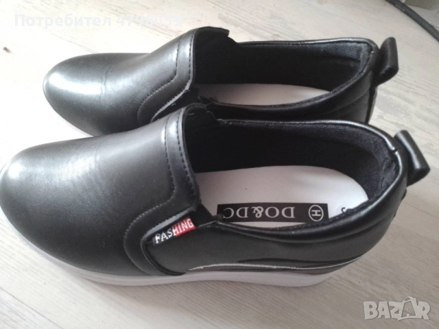 Нови обувки със скритa платформа 36 (умален), снимка 2 - Дамски ежедневни обувки - 54216677