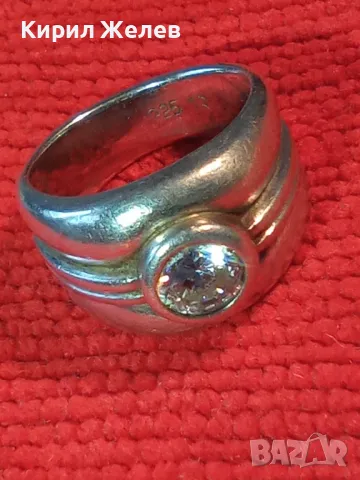 РАЗКОШЕН СКЪПОЦЕНЕН СРЕБЪРЕН ПРЪСТЕН СРЕБРО 925 с ЮВЕЛИРНО ФАСЕТИРАН МОЙСАНИТ 48602, снимка 16 - Пръстени - 49917326