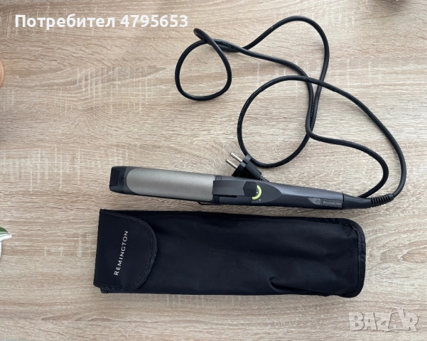 Маша за къдрене Remington с щипка - използвана, снимка 2 - Маши за коса - 54235631