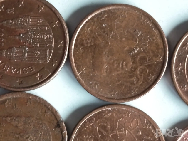 1 евро цент от различни държави и години 11бр., снимка 10 - Нумизматика и бонистика - 53211426