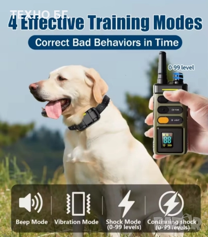 Електронен нашийник за куче професионален от висок клас с голям обхват ДО 2000 метра , снимка 10 - За кучета - 50781165