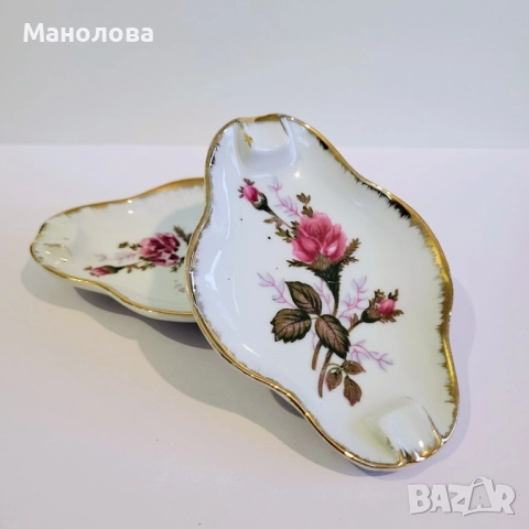 Кутия за бижута и два малки пепелник@ Tilso Japan, серия Moss Rose., снимка 9 - Антикварни и старинни предмети - 51993665