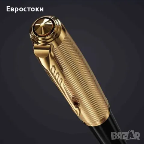 Химикал Parker 51 Delux Black Medium 18Kаратово златно перо. Черна със златна облицовка. Подаръчна к, снимка 8 - Ученически пособия, канцеларски материали - 49244387