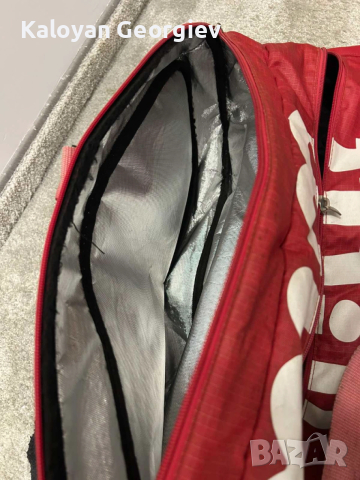 Голям тенис сак Wilson Tour - Употребяван (със забележки), снимка 4 - Тенис - 54099825