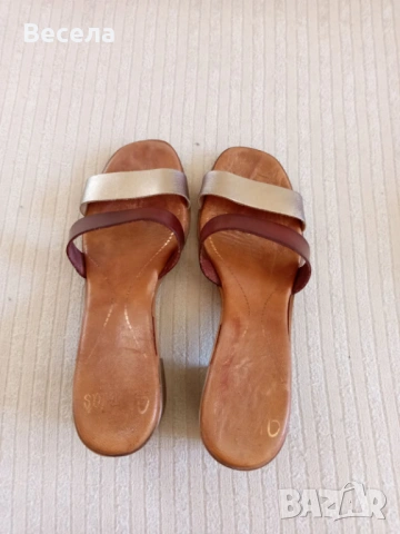 САБО - Ектравагантни чехли естествена кожа 40 номер с подаръци, снимка 6 - Чехли - 53644322