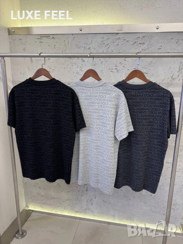 Dolce Gabanna 🔹Мъжка Черна Тениска , снимка 3 - Тениски - 53699382