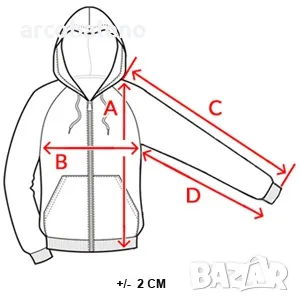 Мъжки суичър с цип и качулка, 2цвята , снимка 8 - Суичъри - 47538998