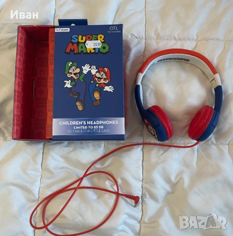 Оригинални Nintendo слушалки за деца – нови, 3.5mm, снимка 4 - Слушалки и портативни колонки - 53931897