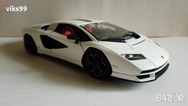 Lamborghini Countach LPI 800-4 Bburago - Мащаб 1:24, снимка 7 - Колекции - 51875867
