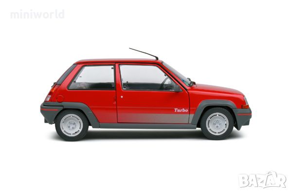 Renault 5 GT Turbo 1985 - мащаб 1:18 на Solido моделът е нов в кутия, снимка 5 - Колекции - 46322397