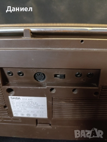 Касетофон SABA RCR 445, снимка 10 - Радиокасетофони, транзистори - 52310551