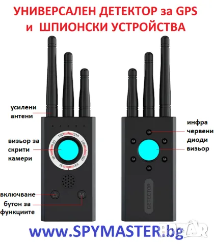 УНИВЕРСАЛЕН Детектор за GPS и Шпионски Устройства , снимка 3 - Други - 47144566