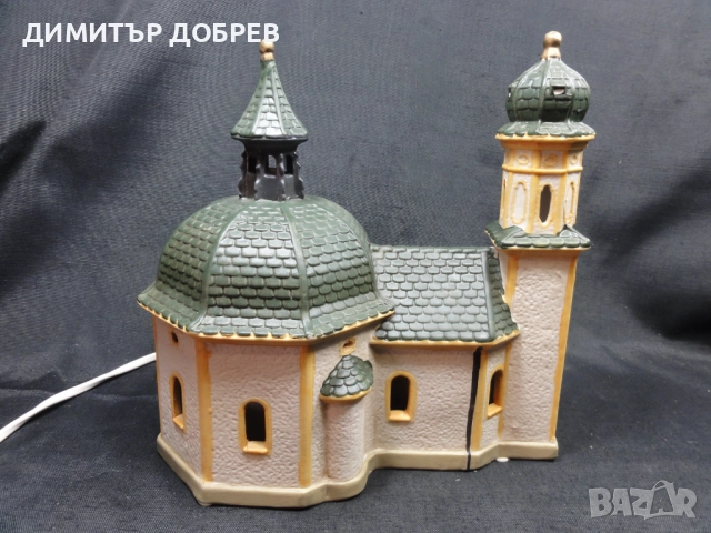 СТАРА РЕТРО ЕЛЕКТРИЧЕСКА НАСТОЛНА ЛАМПА ЦЪРКВА WURM GERMANY