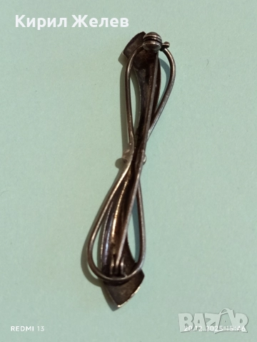 ВИНТИДЖ СРЕБЪРНА БРОШКА в СТИЛ АРТ ДЕКО за КОЛЕКЦИОНЕРИ 50784, снимка 3 - Колиета, медальони, синджири - 52858055