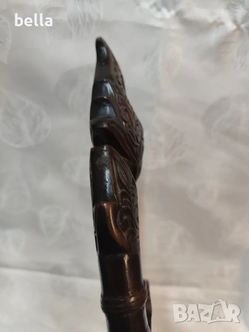 Автентичен индонезийски нож-сабя тип Голок, снимка 15 - Антикварни и старинни предмети - 54112363