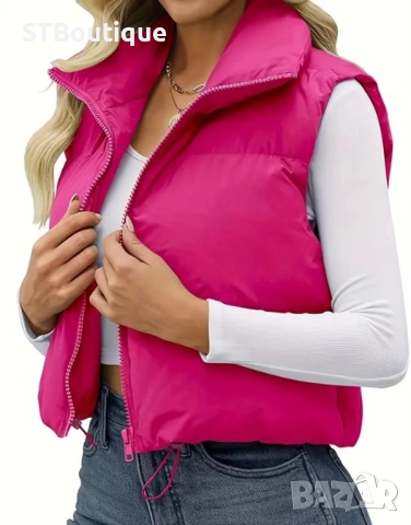 🖤🤍 ЕЛЕГАНТЕН ДАМСКИ ЕЛЕК –🌈 в 10-Цвята 🌈 | STBoutique 🤍🖤, снимка 4 - Елеци - 52332521